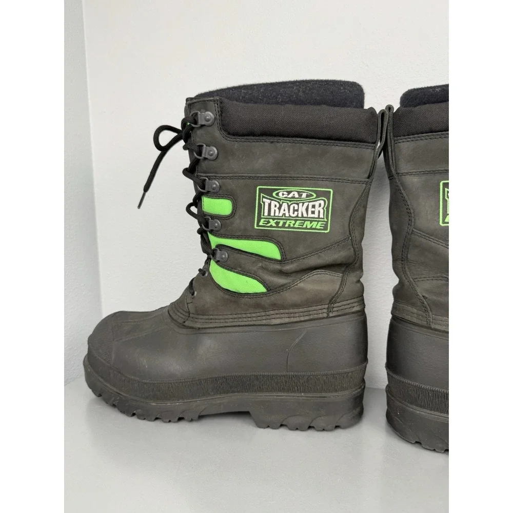 Vintage Arctic Cat Snowmobile Boots Mens 11 Tracker Extreme Rubber Wool Liner